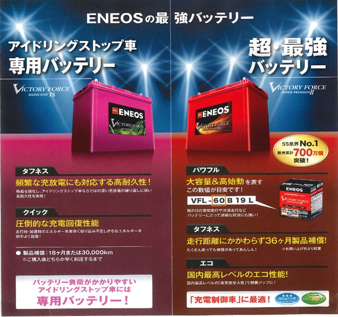 ENEOSの最強バッテリー